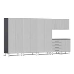 Ulti-MATE Garage 7-Piece Cabinet Kit in Stardust Silver Metallic | Garage Giant 