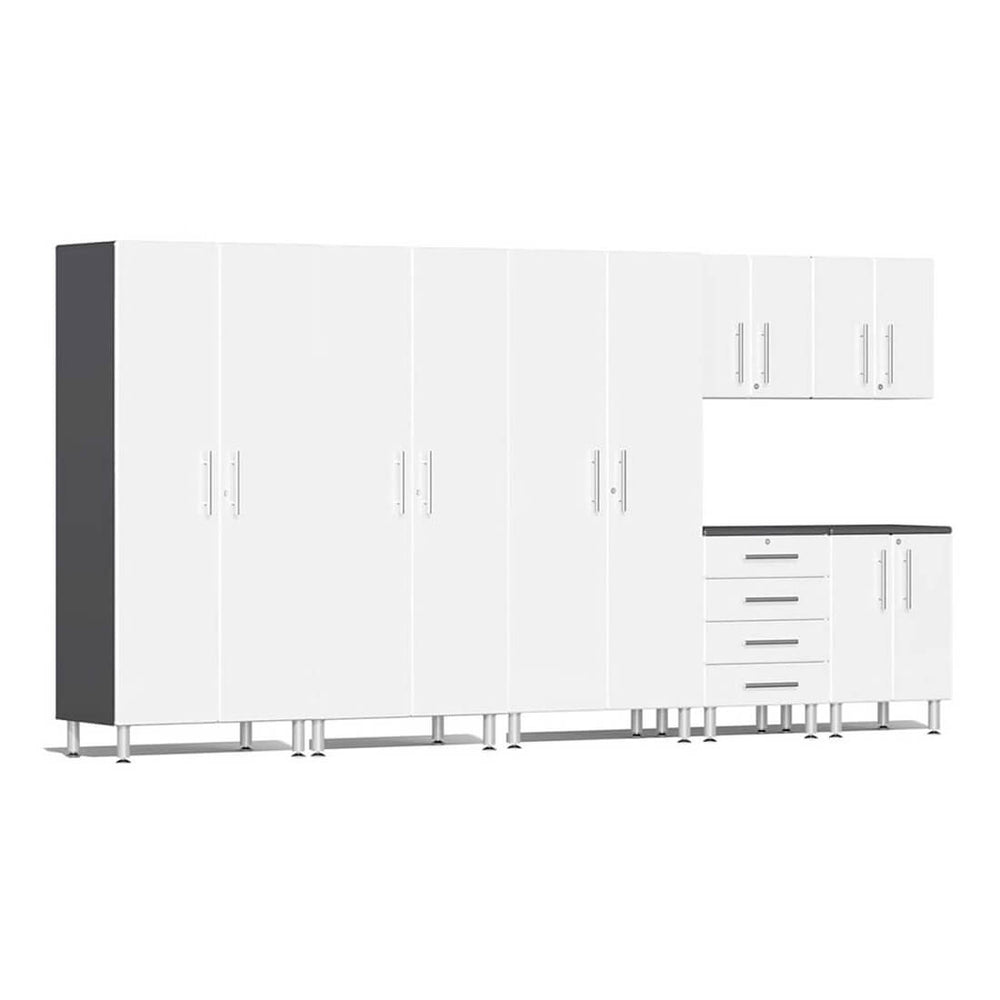 Ulti-MATE Garage 7-Piece Cabinet Kit in Starfire White Metallic | Garage Giant