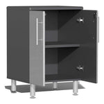 Ulti-MATE Garage 8-Piece Cabinet Set with Bamboo Worktops in Stardust Silver Metallic 