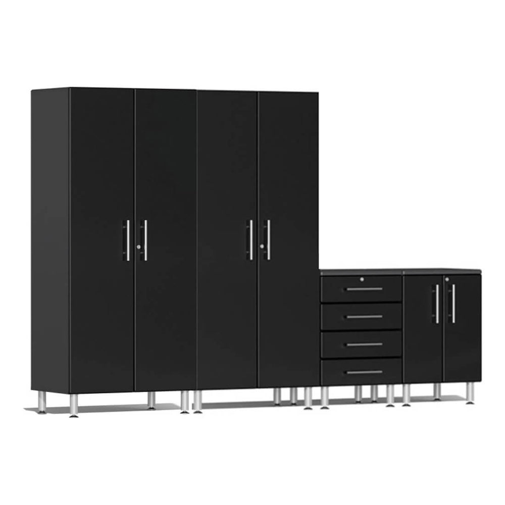 Ulti-MATE Garage 4-Piece Cabinet Set in Midnight Black Metallic | Garage Giant