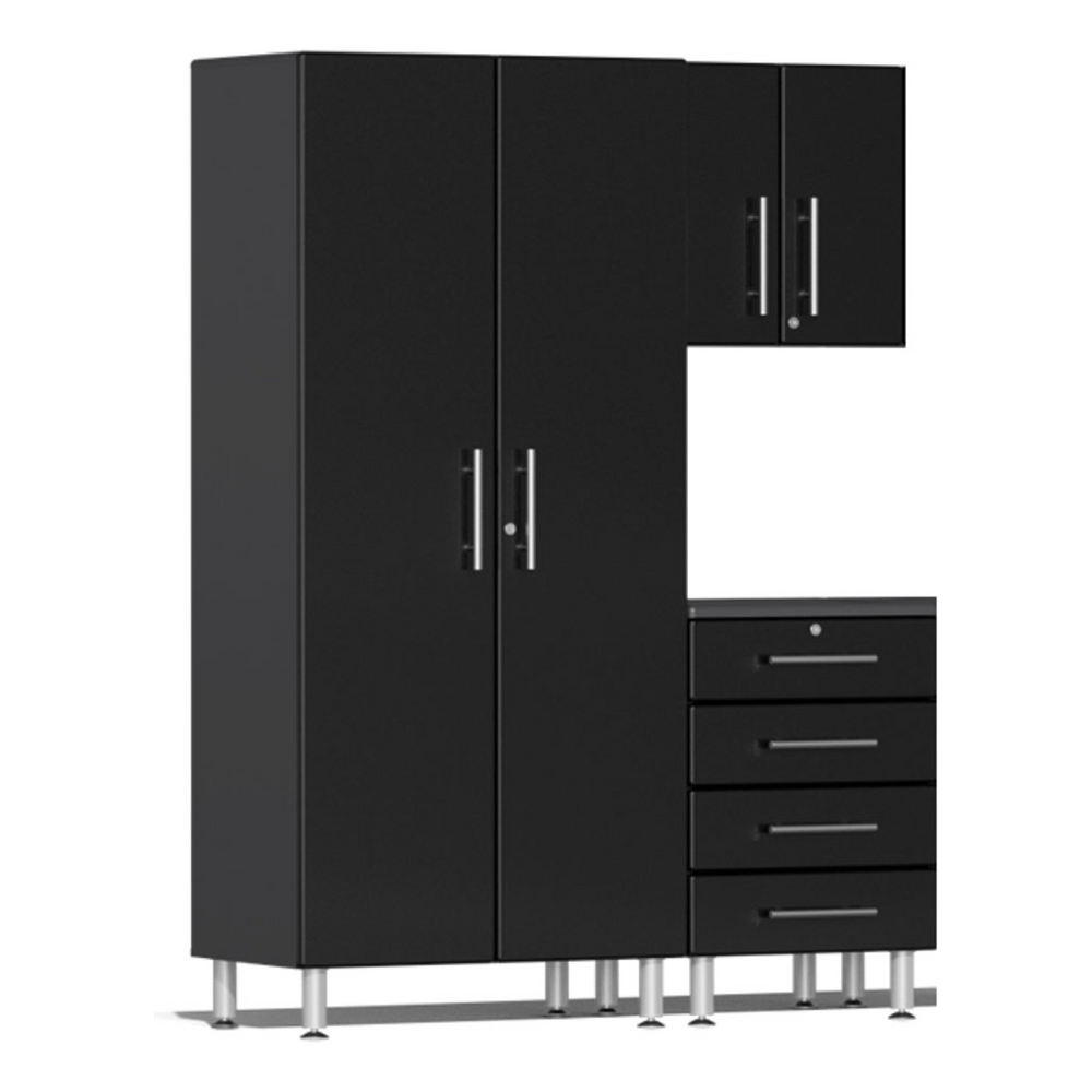 Ulti-MATE Garage 3-Piece Cabinet System in Midnight Black Metallic-UG27030B-Garage Giant