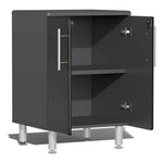 Ulti-MATE Garage 2-Door Base Cabinet in Midnight Black Metallic (4-Pack) 