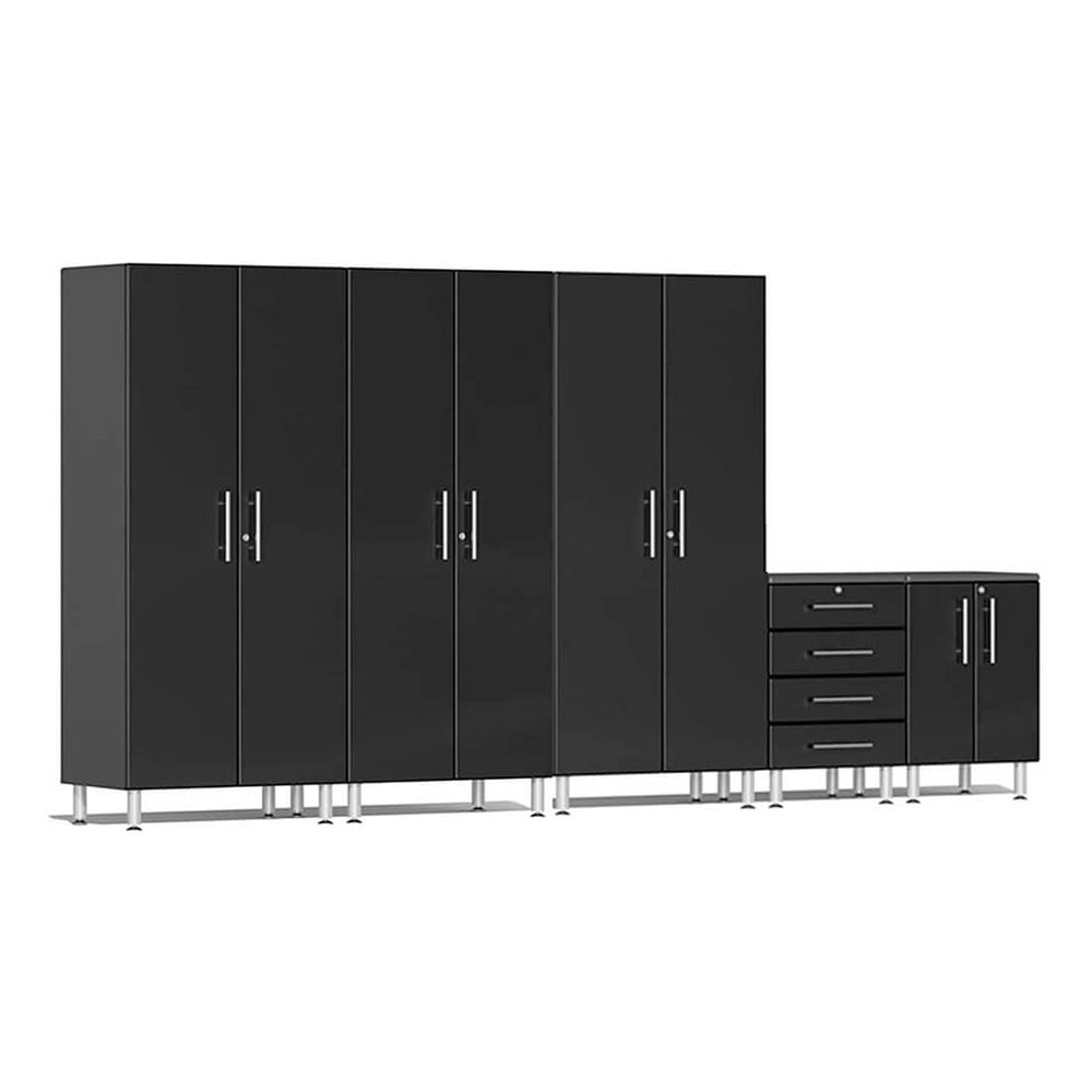 Ulti-MATE Garage 5-Piece Cabinet Set in Midnight Black Metallic | Garage Giant