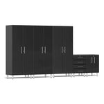 Ulti-MATE Garage 5-Piece Cabinet Set in Midnight Black Metallic | Garage Giant 