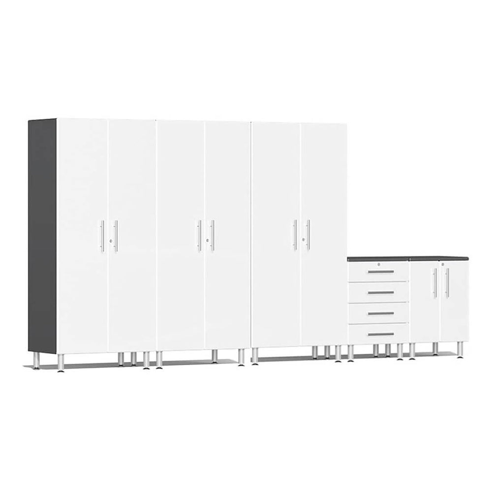 Ulti-MATE Garage 5-Piece Cabinet Set in Starfire White Metallic | Garage Giant