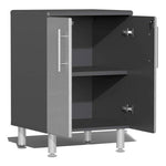 Ulti-MATE Garage 7-Piece Cabinet System with Channeled Worktop in Stardust Silver Metallic 