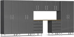 Ulti-MATE Garage Cabinets 9-Piece Cabinet Kit with Bamboo Worktop-UG27092G-Grey-Garage Giant 