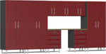Ulti-MATE Garage Cabinets 9-Piece Cabinet Kit with Bamboo Worktop-UG27092R-Red-Garage Giant 