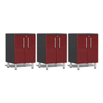 Ulti-MATE Garage 3-Piece 2-Door Garage Cabinet Kit in Ruby Red Metallic-UG28030R-Garage Giant 