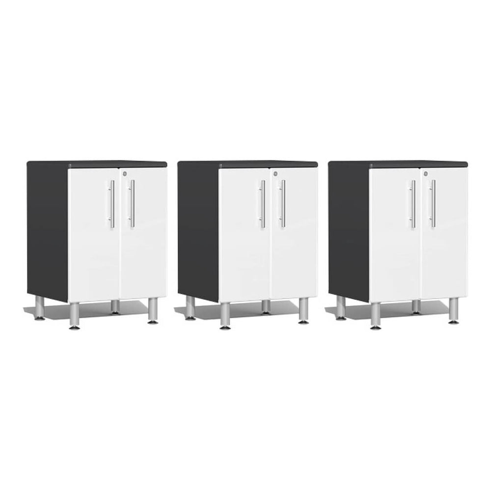 Ulti-MATE Garage 3-Piece 2-Door Garage Cabinet Kit in Starfire White Metallic-UG28030W-Garage Giant
