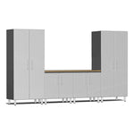 Ulti-MATE Garage Cabinets 5-Piece Set With Extra-Wide Base Cabinets-UG28052S-Stardust Silver-Garage Giant 