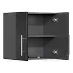 Ulti-MATE Garage 9-Piece Garage Cabinet Kit with Bamboo Worktop in Midnight Black Metallic-UG28092B-Garage Giant 