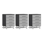 Ulti-MATE Garage 3-Piece 4-Drawer Garage Cabinet Kit in Stardust Silver Metallic-UG29030S-Garage Giant 