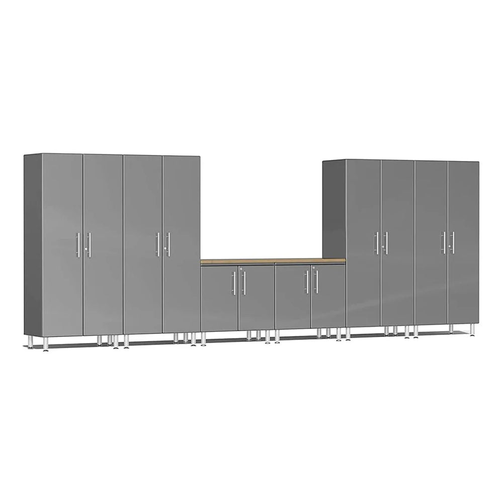 Ulti-MATE Garage Cabinets 7-Piece Set With 4X Tall Cabinets, 2X Extra-Wide Base Cabinets-UG29072G-Graphite Grey-Garage Giant