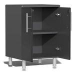 Ulti-MATE Garage 8-Piece Cabinet Set with Bamboo Worktop in Midnight Black Metallic-UG29082B-Garage Giant 
