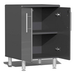 Ulti-MATE Garage 8-Piece Cabinet Set with Bamboo Worktop in Graphite Grey Metallic-UG29082G-Garage Giant 