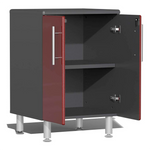 Ulti-MATE Garage 8-Piece Cabinet Set with Bamboo Worktop in Ruby Red Metallic-UG29082R-Garage Giant 