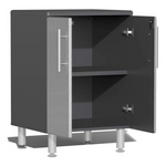 Ulti-MATE Garage 8-Piece Cabinet Set with Bamboo Worktop in Stardust Silver Metallic-UG29082S-Garage Giant 