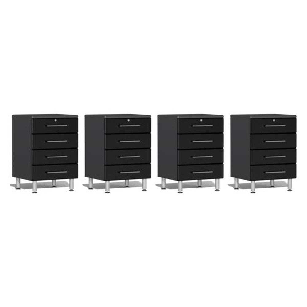 Ulti-MATE Garage Cabinets 4-Piece Garage Base Cabinets-UG28040B-Black-Garage Giant