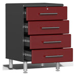 Ulti-MATE Garage Workbench With Drawers, 4-Piece With Bamboo Worktop-UG20042G-Grey-Garage Giant 