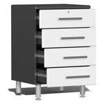 Ulti-MATE Garage Workbench With Drawers, 4-Piece With Bamboo Worktop-UG20042G-Grey-Garage Giant 