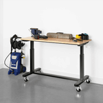 SafeRacks Height Adjustable Mobile Workbench-WB-C4824-HWB-Garage Giant 