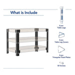 Fleximounts Customizable Work Bench Frame (Lumber Not Included)-FLX-WB107A-BLK-Garage Giant 