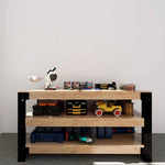 Fleximounts Customizable Work Bench Frame (Lumber Not Included)-FLX-WB107A-BLK-Garage Giant 