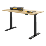 4Dock Electric 60 x 30 Height-Adjustable Industrial Workbench (Black Frame) 