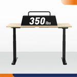 4Dock Electric 60 x 30 Height-Adjustable Industrial Workbench (Black Frame) 