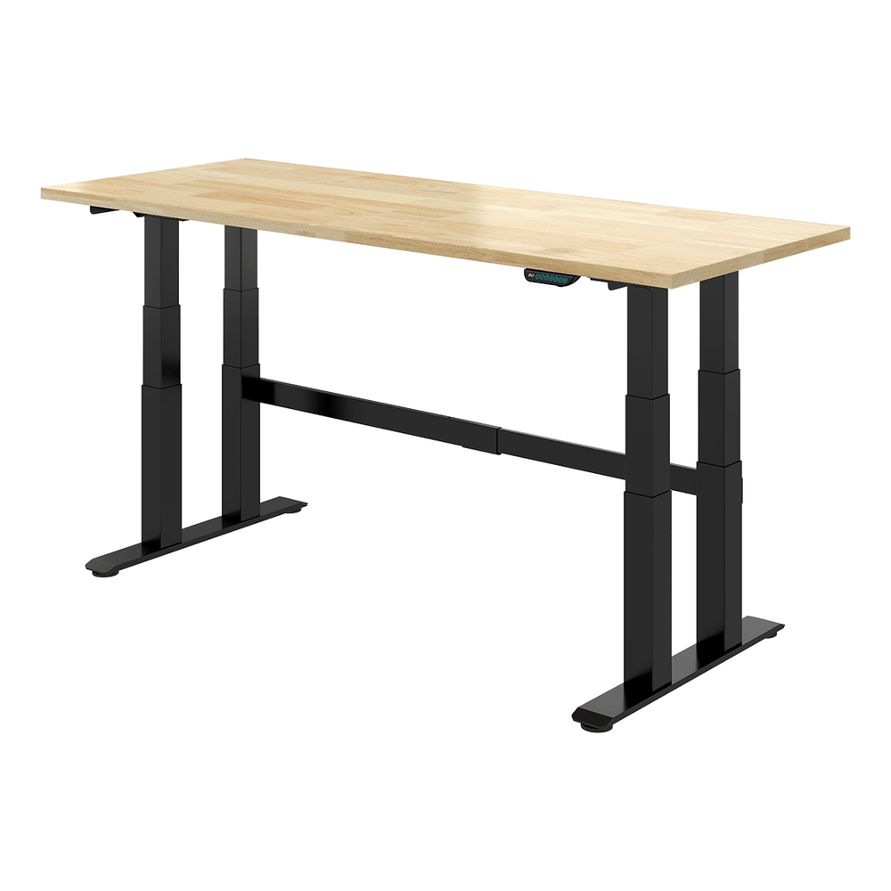 4Dock Electric 90 x 36 Height-Adjustable Industrial Workbench (Black Frame)-WB2RB-90RB-Garage Giant