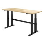 4Dock Electric 90 x 36 Height-Adjustable Industrial Workbench (Black Frame)-WB2RB-90RB-Garage Giant 