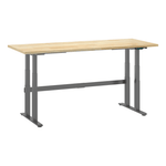 4Dock Electric 72 x 36 Height-Adjustable Industrial Workbench (Grey Frame) | Garage Giant