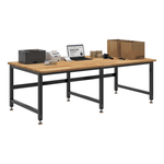 4Dock Heavy-Duty 90 x 48 Industrial Workbench (Black Frame)-WB5B-96RB-Casters Not Needed-Garage Giant 