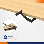 4Dock Manual Hand Crank 60 x 30 Height-Adjustable Industrial Workbench (Black Frame)-WB6B-60RB-Garage Giant 