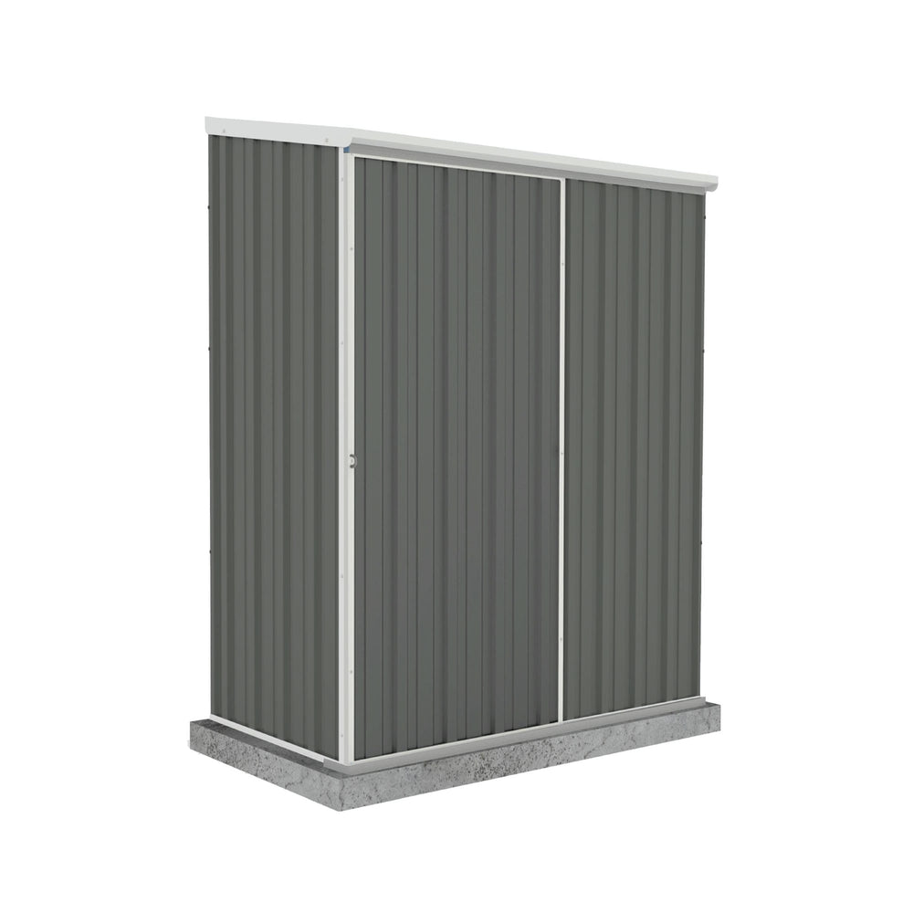 Absco EZI Slider 5' x 3' Metal Storage Shed - Woodland Gray