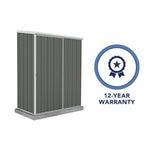 Absco EZI Slider 5' x 3' Metal Storage Shed - Woodland Gray 