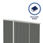 Absco EZI Slider 5' x 3' Metal Storage Shed - Woodland Gray 