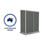 Absco EZI Slider 5' x 3' Metal Storage Shed - Woodland Gray 