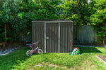Absco Single Door Space Saver 7.5' x 5' Metal Garden Shed - Woodland Gray 