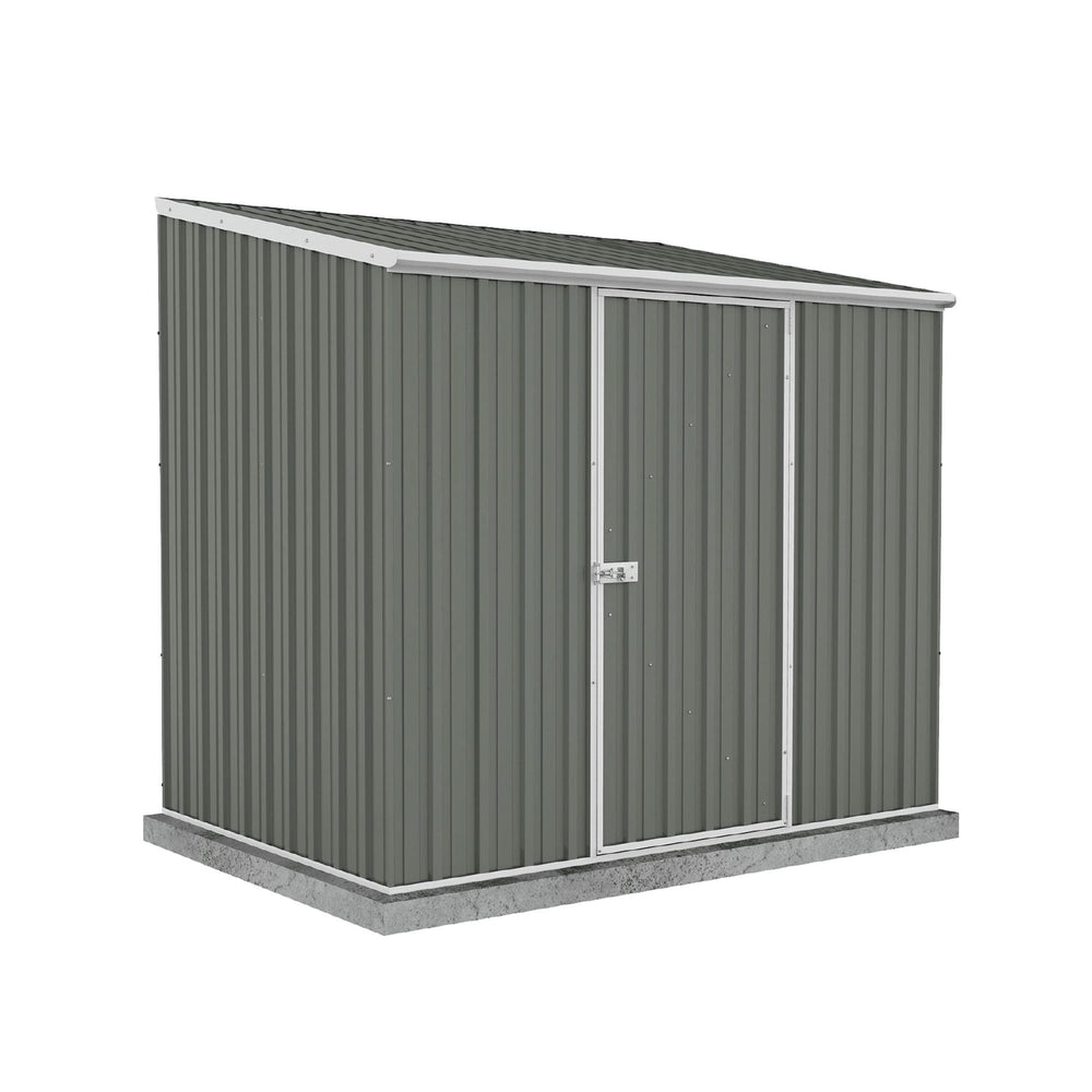 Absco Single Door Space Saver 7.5' x 5' Metal Garden Shed - Woodland Gray