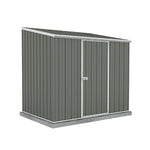Absco Single Door Space Saver 7.5' x 5' Metal Garden Shed - Woodland Gray 