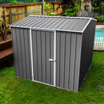 Absco Premier 7' x 7' Metal Storage Shed - Woodland Gray 