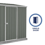 Absco Premier 7' x 7' Metal Storage Shed - Woodland Gray 