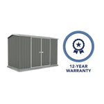 Absco Premier 10' x 5' Metal Storage Shed - Woodland Gray 