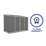 Absco Space Saver 10' x 5' Metal Garden Shed - Woodland Gray 