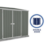 Absco Space Saver 10' x 5' Metal Garden Shed - Woodland Gray 