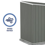 Absco Space Saver 10' x 5' Metal Garden Shed - Woodland Gray 
