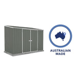 Absco Space Saver 10' x 5' Metal Garden Shed - Woodland Gray 