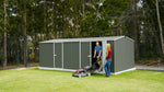Absco Utility 20' x 10' Workshop Metal Shed - Woodland Gray 